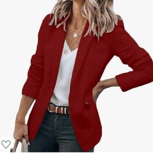 Cicybell‎ Burgundy Blazer Sz XL New Amazon